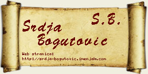 Srđa Bogutović vizit kartica